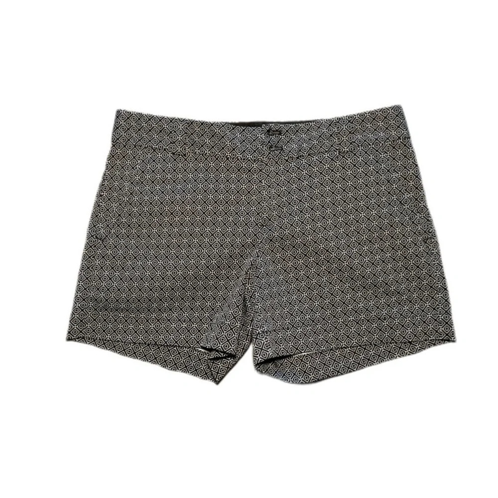 Calvin Klein Black And White Print Casual Comfort Shorts Women’s Size 2